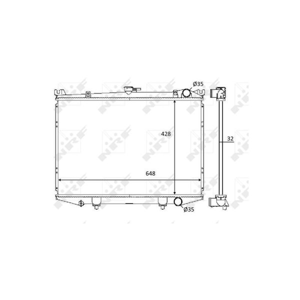 Kylare, motorkylning Nrf 59114 NRF