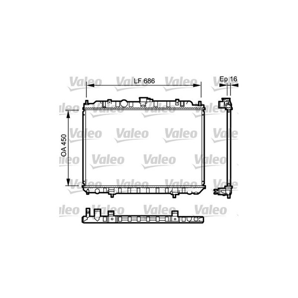 Kylare, motorkylning Valeo 735063 VALEO