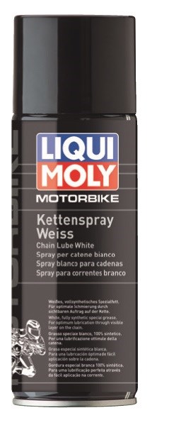 Kedjespray vit helsyntetiskt  Liqui Moly Motorbike 400ml LIQUI MOLY