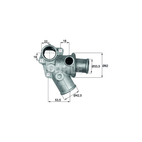 Termostat, kylvätska Mahle Behr TI 73 80D MAHLE