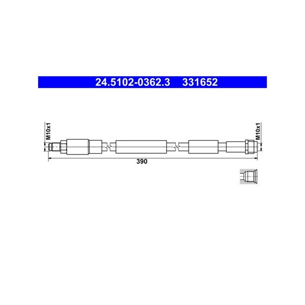 Bromsslang, Framaxel Ate 24.5102-0362.3 ATE