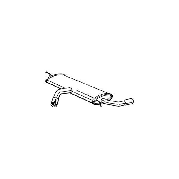 Bakre ljuddämpare Bosal 105-037 BOSAL