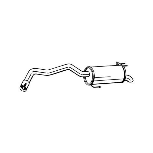 Bakre ljuddämpare Bosal 165-077 BOSAL