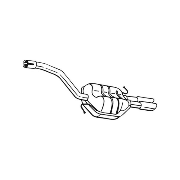 Bakre ljuddämpare Bosal 233-617 BOSAL