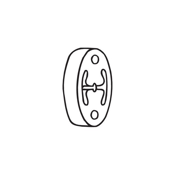 Gummiupphängning, avgassystem Bosal 255-163 BOSAL
