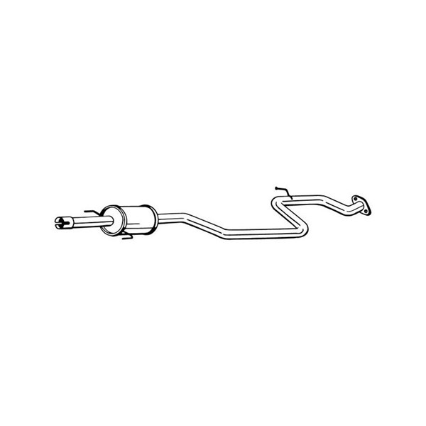 Mittenljuddämpare Bosal 284-801 BOSAL
