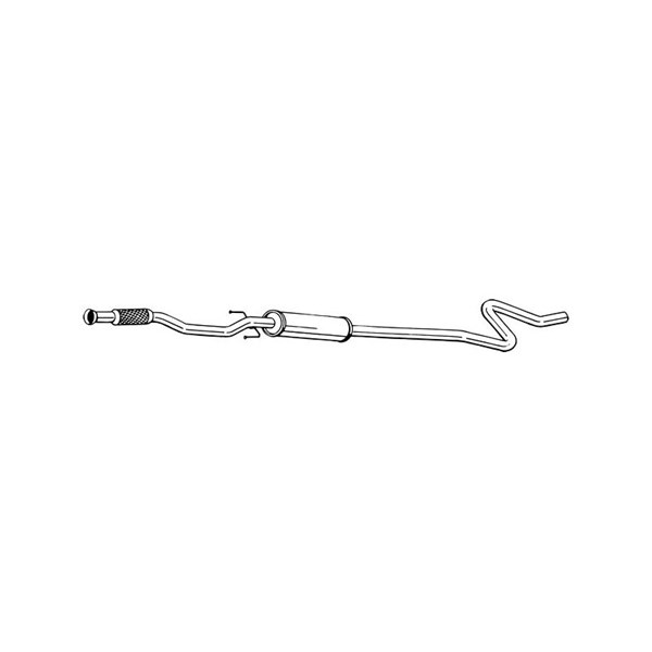Mittenljuddämpare Bosal 292-075 BOSAL