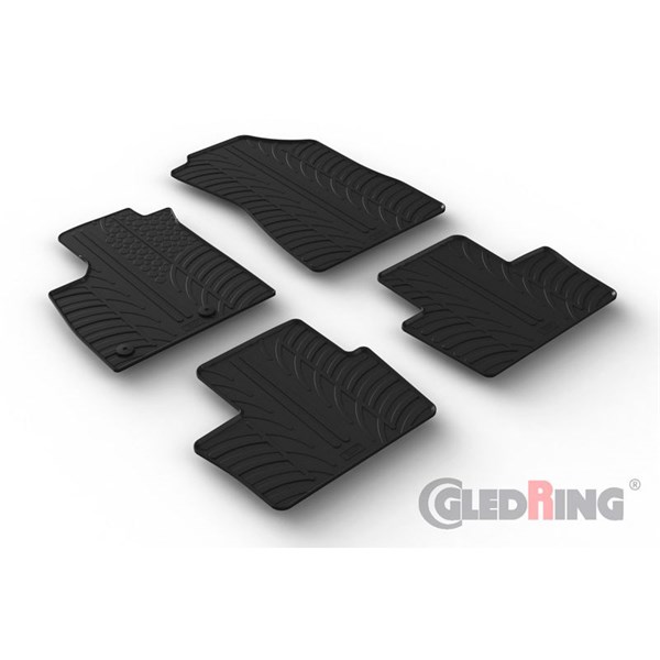 Gummimattor Renault Austral MHEV 2022- (T profile 4-pieces), Fram GledRing