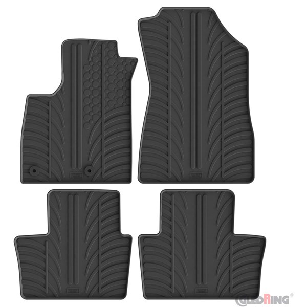 Gummimattor Renault Austral MHEV 2022- (T profile 4-pieces), Fram GledRing