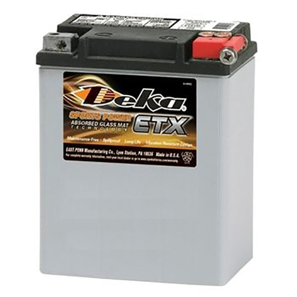 MC Startbatteri AGM DEKA ETX15L 12V 14AH 12V Deka  ETX15L Deka 