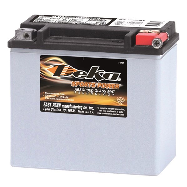 MC Startbatteri AGM DEKA ETX16L 12V 19AH 12V Deka  ETX16L Deka 