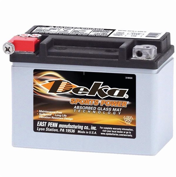 MC Startbatteri AGM DEKA ETX9 12V 8AH 12V Deka  ETX9 Deka 