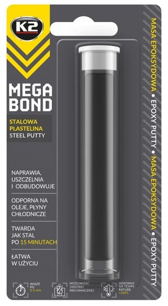 Stålspackel K2 Mega Bond 20g, Universal K2