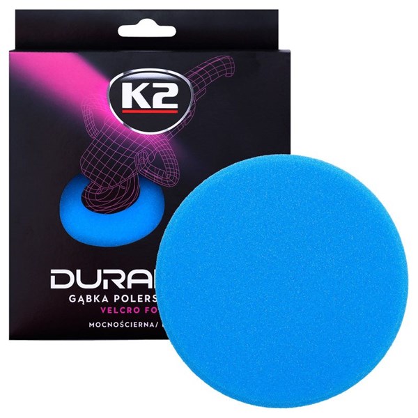 Skumrondell K2 Duraflex Pro hårt slipande skumdyna, blå K2