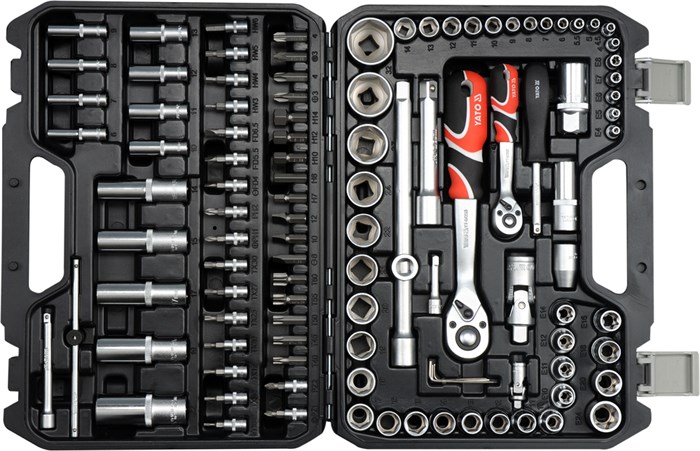 Hylsnyckelsats 108pcs 1/4" & 1/2", Universal Yato YT-38791 Yato