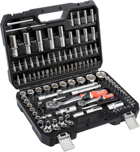 Hylsnyckelsats 108pcs 1/4" & 1/2", Universal Yato YT-38791 Yato