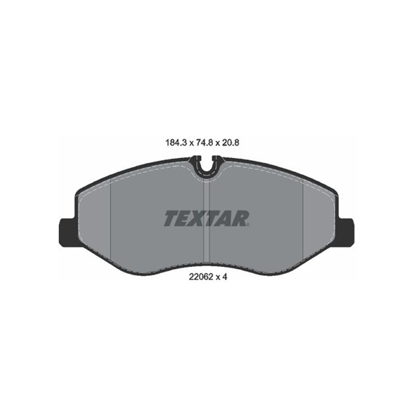 Bromsbeläggsats, Framaxel Textar 2206201 TEXTAR