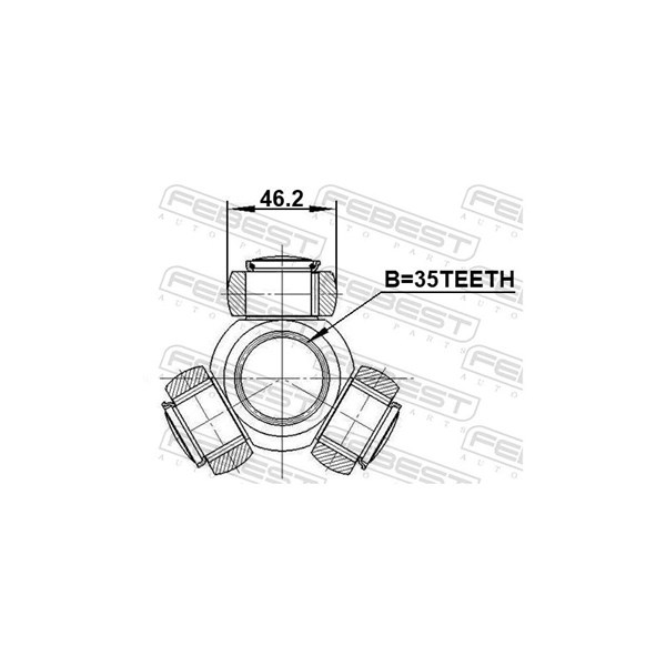 Tripodled Febest 1216-DM24MT FEBEST