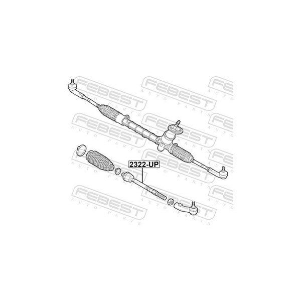 Styrled, inre, Framaxel Febest 2322-UP FEBEST