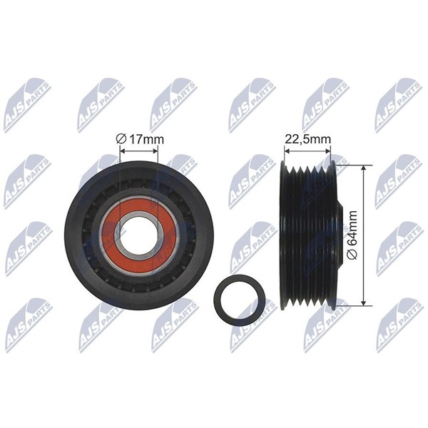Styrrulle, drivrem/kilrem Nty RNK-AU-045 NTY