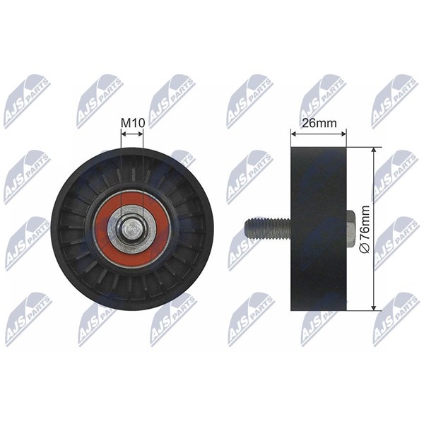 Styrrulle, drivrem/kilrem Nty RNK-AU-046 NTY