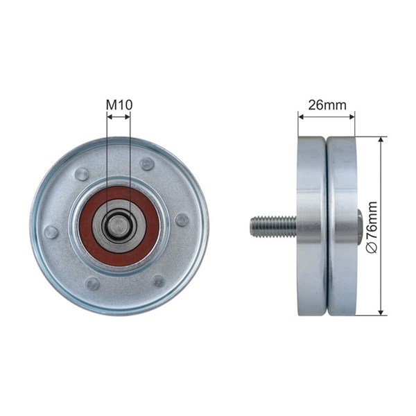 Styrrulle, drivrem/kilrem Nty RNK-AU-050 NTY Styrrulle, drivrem/kilrem Nty RNK-AU-050 NTY