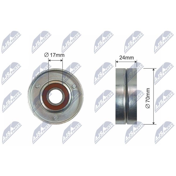 Styrrulle, drivrem/kilrem Nty RNK-AU-051 NTY
