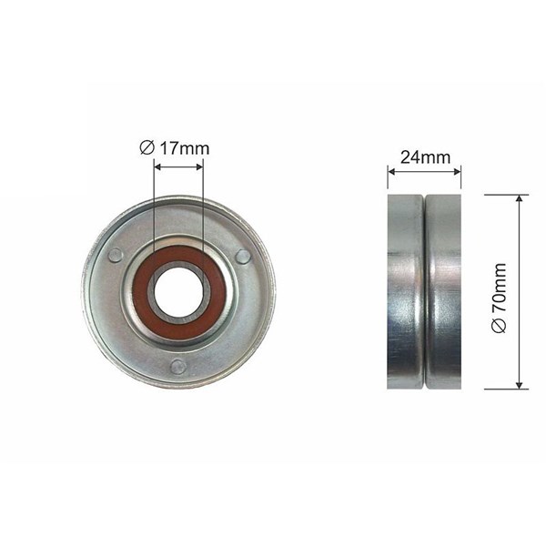 Styrrulle, drivrem/kilrem Nty RNK-AU-051 NTY Styrrulle, drivrem/kilrem Nty RNK-AU-051 NTY