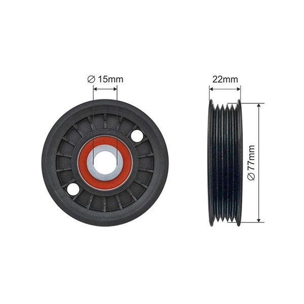 Spännrulle, Drivrem Nty RNK-AU-077 NTY Spännrulle, Drivrem Nty RNK-AU-077 NTY
