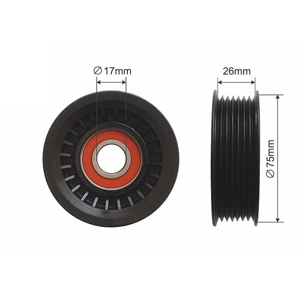 Spännrulle, kilrem/drivrem Nty RNK-CH-033 NTY