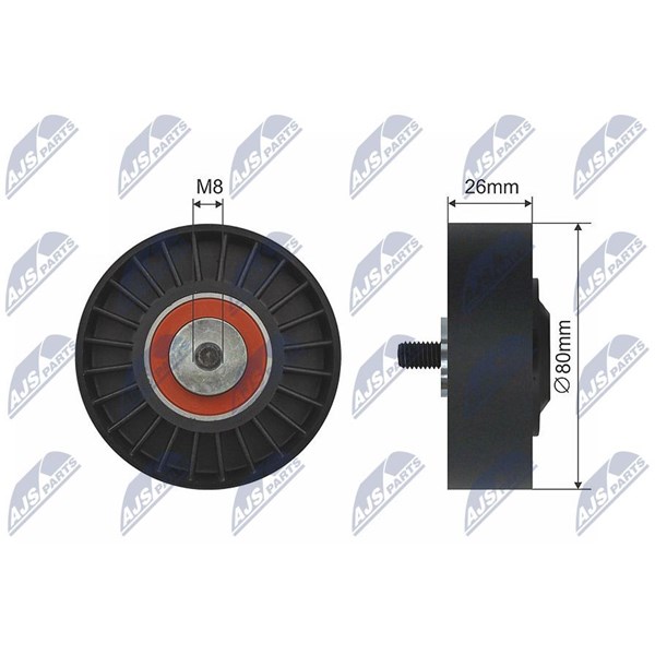 Spännrulle, kilrem/drivrem Nty RNK-CT-036 NTY