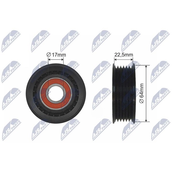 Spännrulle, kilrem/drivrem Nty RNK-DW-007 NTY