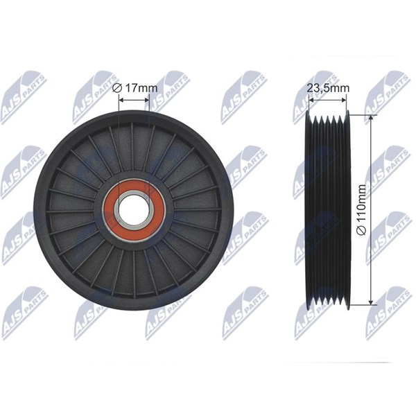 Styrrulle, drivrem Nty RNK-DW-008 NTY