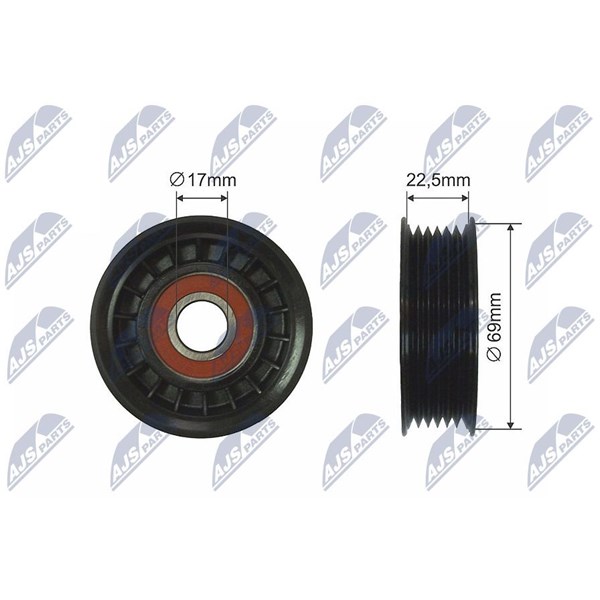 Spännrulle, kilrem/drivrem Nty RNK-FR-038 NTY