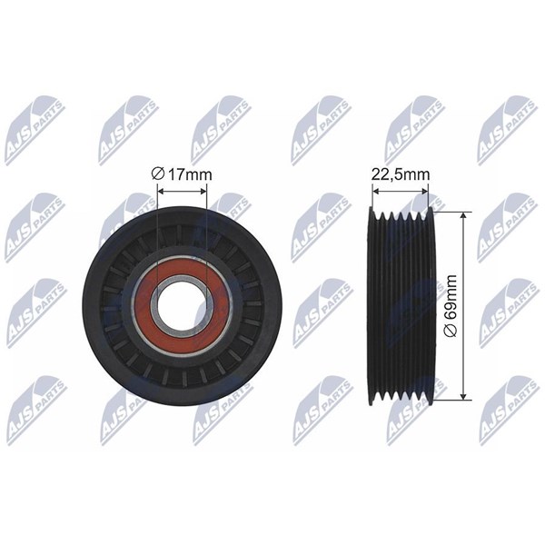 Spännrulle, kilrem/drivrem Nty RNK-FR-046 NTY