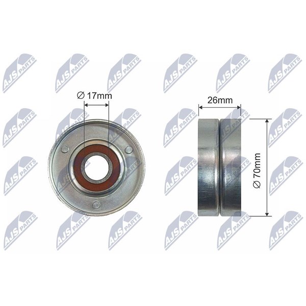 Spännrulle, kilrem/drivrem Nty RNK-HD-022 NTY