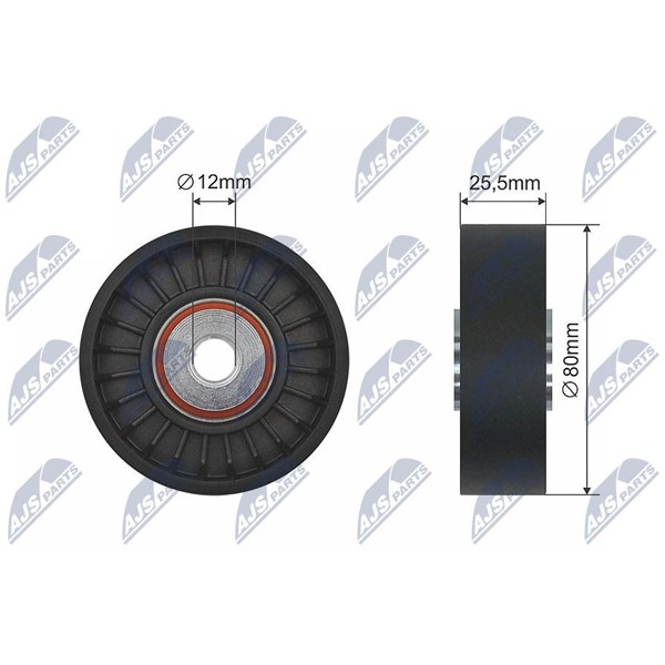 Styrrulle, drivrem Nty RNK-SA-001 NTY