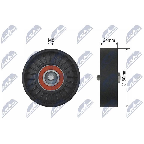 Styrrulle, drivrem Nty RNK-SA-002 NTY