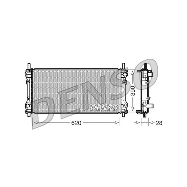 Kylare, motorkylning Denso DRM10102 DENSO