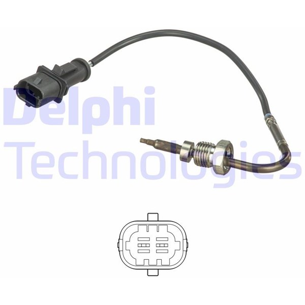 Sensor, avgastemperatur Delphi TS30103 DELPHI