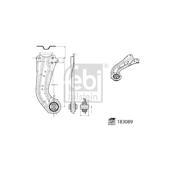 Länkarm, Bakaxel höger Febi bilstein 183089 FEBI BILSTEIN Länkarm, Bakaxel höger Febi bilstein 183089 FEBI BILSTEIN