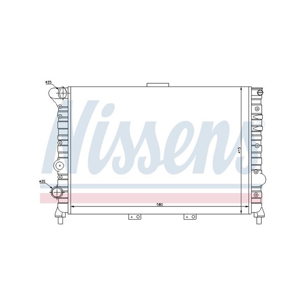 Kylare, motorkylning Nissens 60038 NISSENS