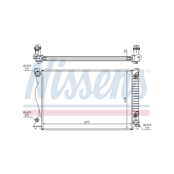 Kylare, motorkylning Nissens 60236A NISSENS Kylare, motorkylning Nissens 60236A NISSENS
