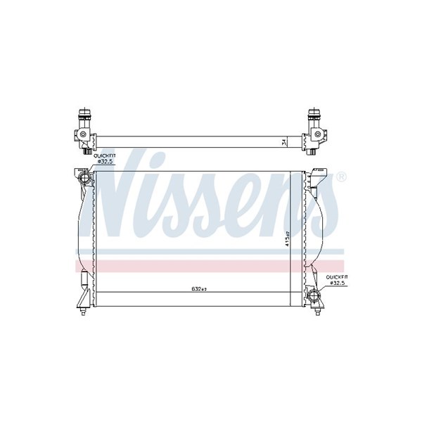 Kylare, motorkylning Nissens 60301A NISSENS Kylare, motorkylning Nissens 60301A NISSENS