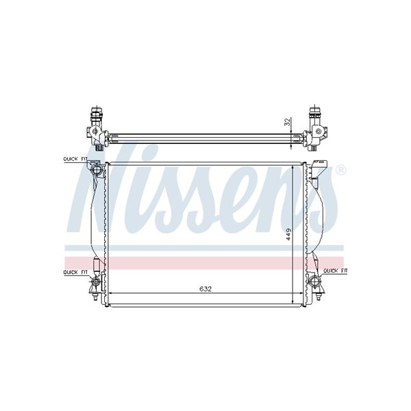 Kylare, motorkylning Nissens 60306A NISSENS Kylare, motorkylning Nissens 60306A NISSENS