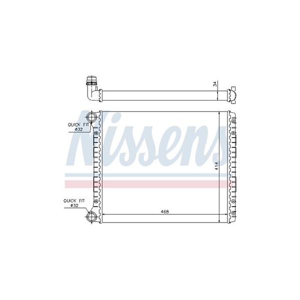 Kylare, motorkylning Nissens 60426 NISSENS