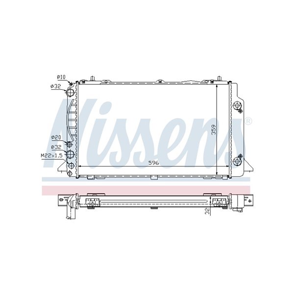 Kylare, motorkylning Nissens 60448A NISSENS Kylare, motorkylning Nissens 60448A NISSENS