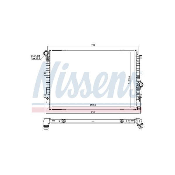 Kylare, motorkylning Nissens 606084 NISSENS