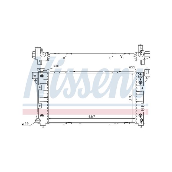 Kylare, motorkylning Nissens 60999A NISSENS