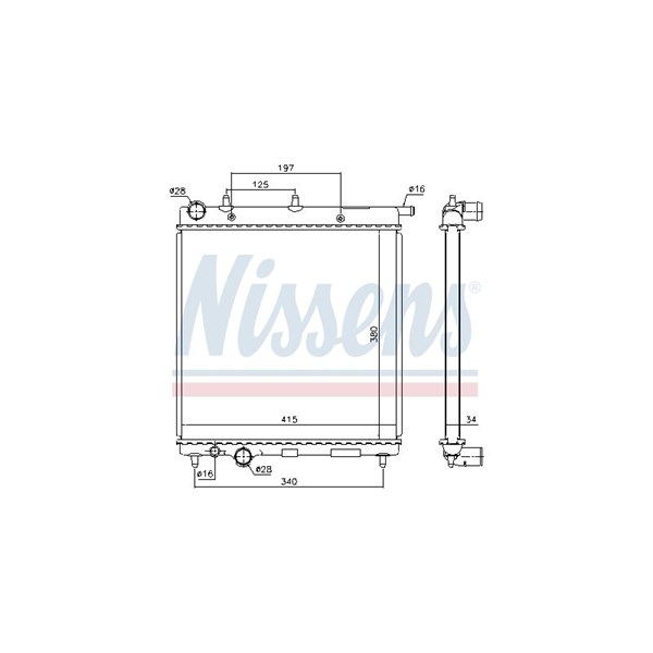 Kylare, motorkylning Nissens 61279 NISSENS Kylare, motorkylning Nissens 61279 NISSENS